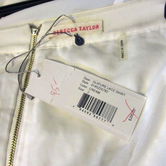 Vintage 'Rebecca Taylor' Lace Embroidered Skirt - Picture 5 of 7